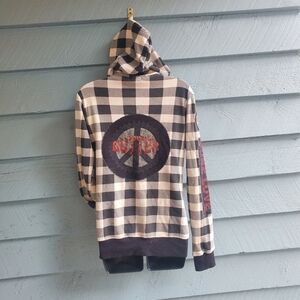 Butter Plaid Zip-Up Hoodie